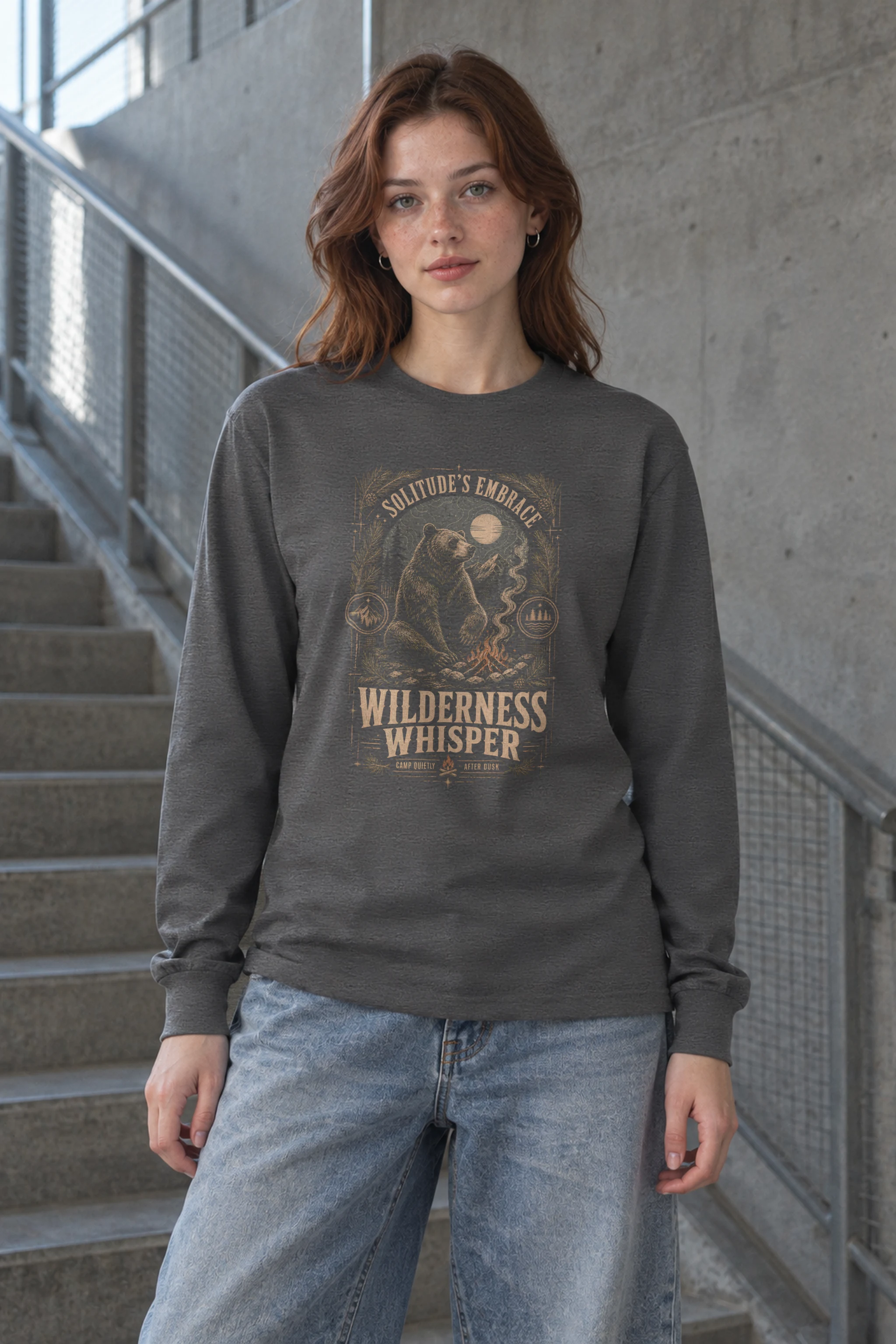"Solitude’s Embrace" Unisex Longsleeve T-shirt