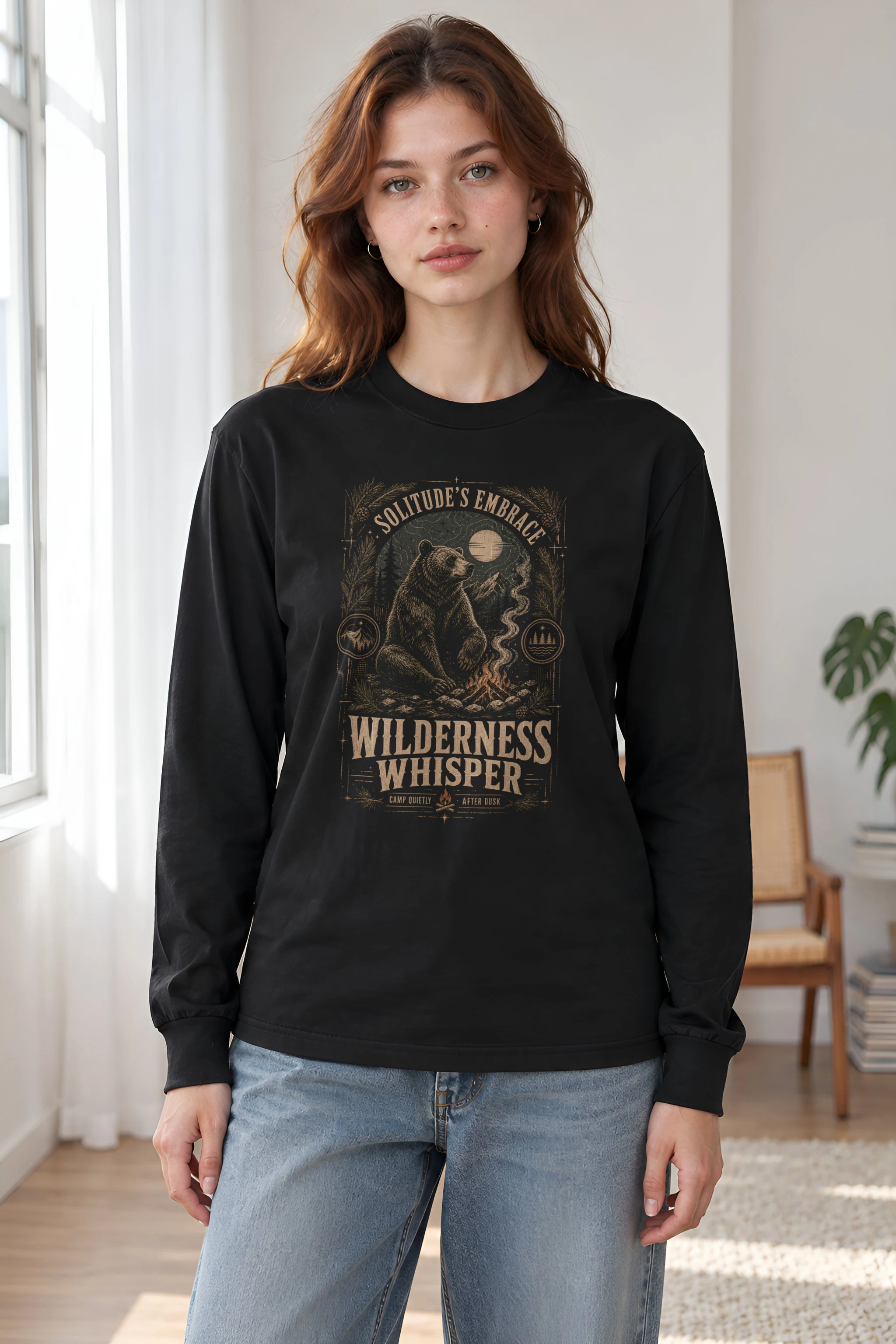"Solitude’s Embrace" Unisex Longsleeve T-shirt