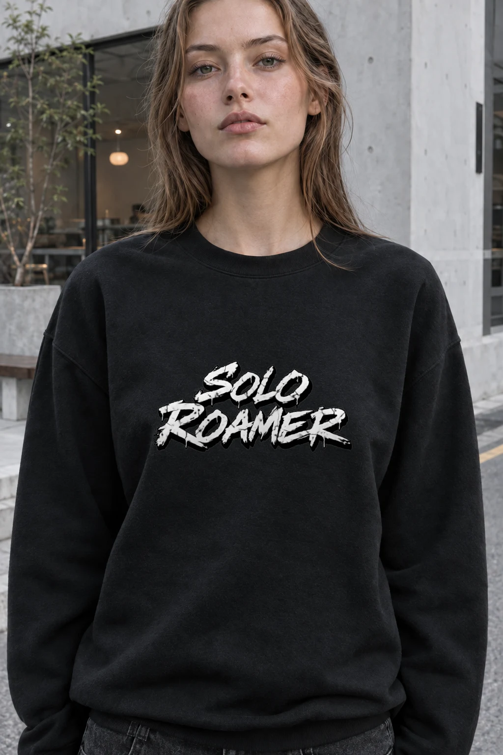 "Solo Roamer" Heavy Blend Unisex Crewneck Sweatshirt | Gildan 18000