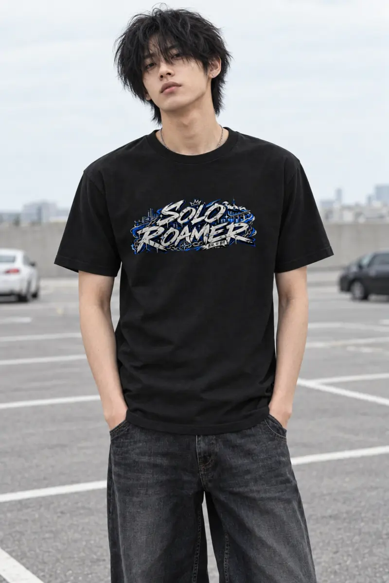 "Solo Graffiti Traverse" Heavyweight Unisex Crewneck T-shirt