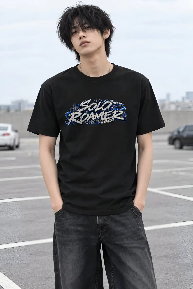 "Solo Graffiti Traverse" Heavyweight Unisex Crewneck T-shirt