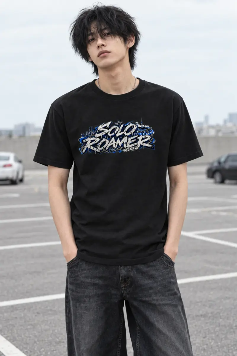 "Solo Graffiti Traverse" Heavyweight Unisex Crewneck T-shirt