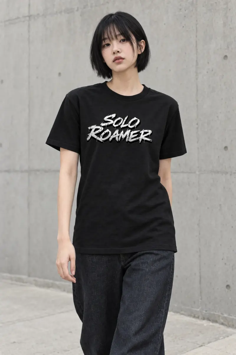 "Solo Roamer" Heavyweight Unisex Crewneck T-shirt