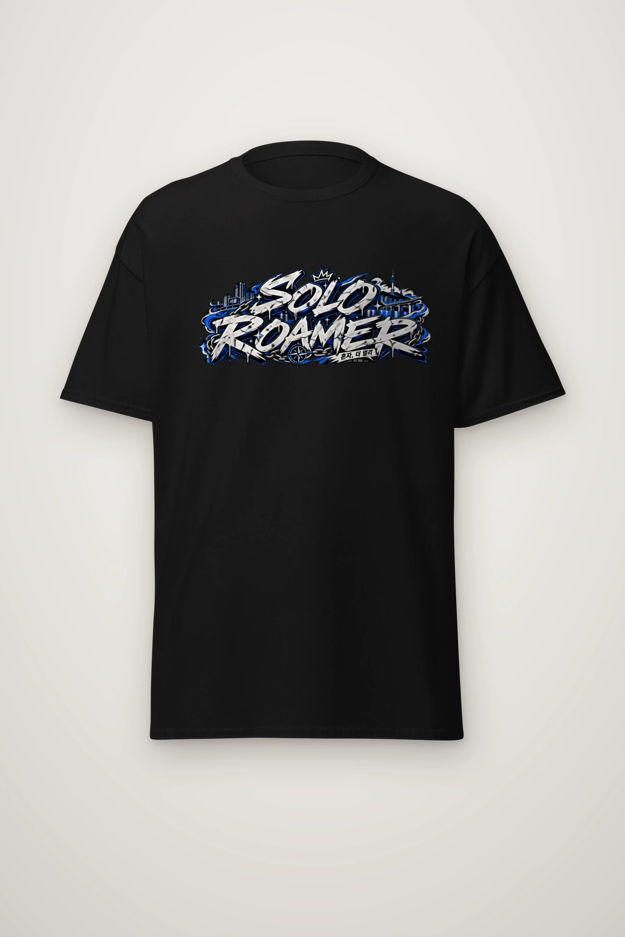 "Solo Graffiti Traverse" Heavyweight Unisex Crewneck T-shirt