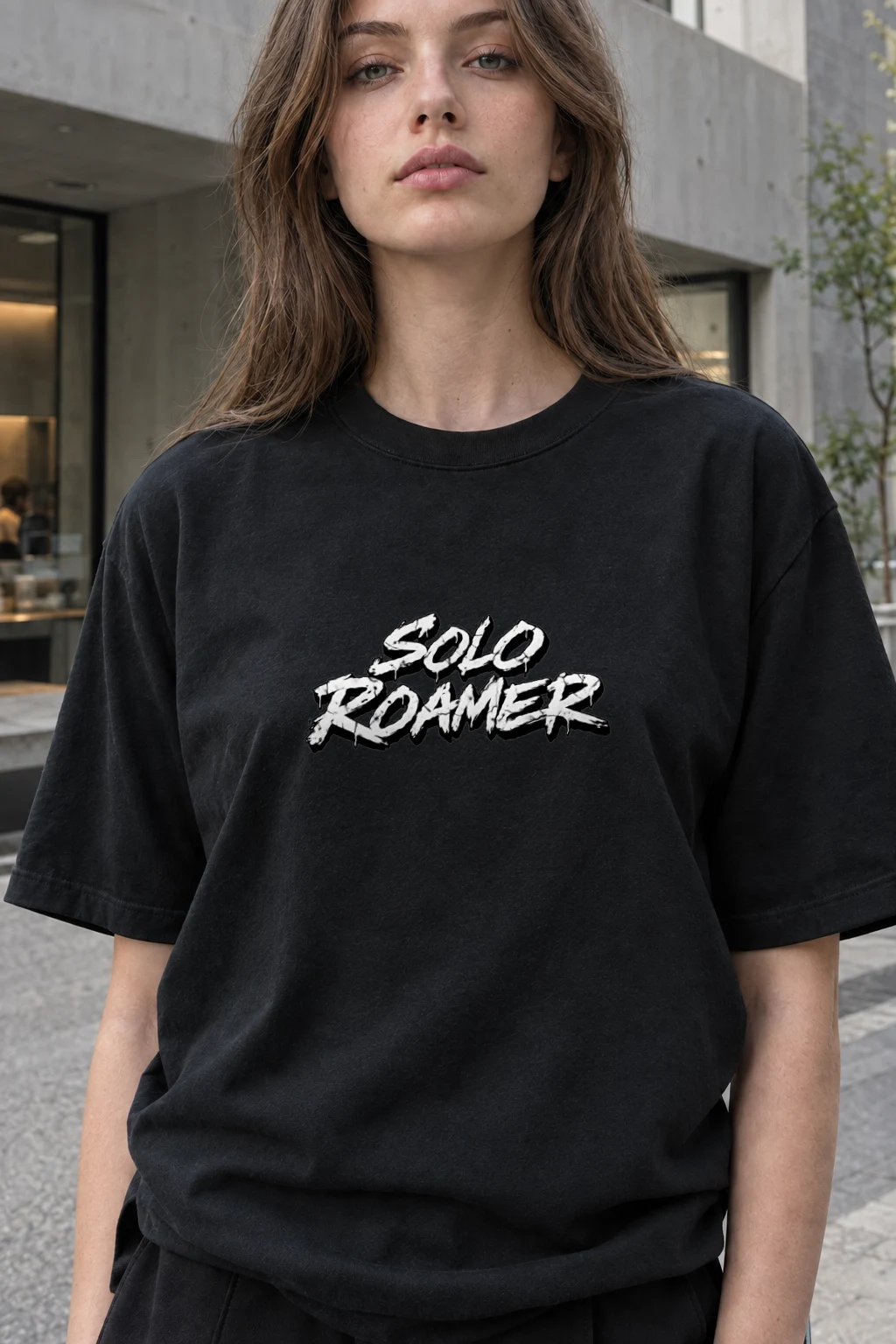 "Solo Roamer" Heavyweight Unisex Crewneck T-shirt | Gildan 5000