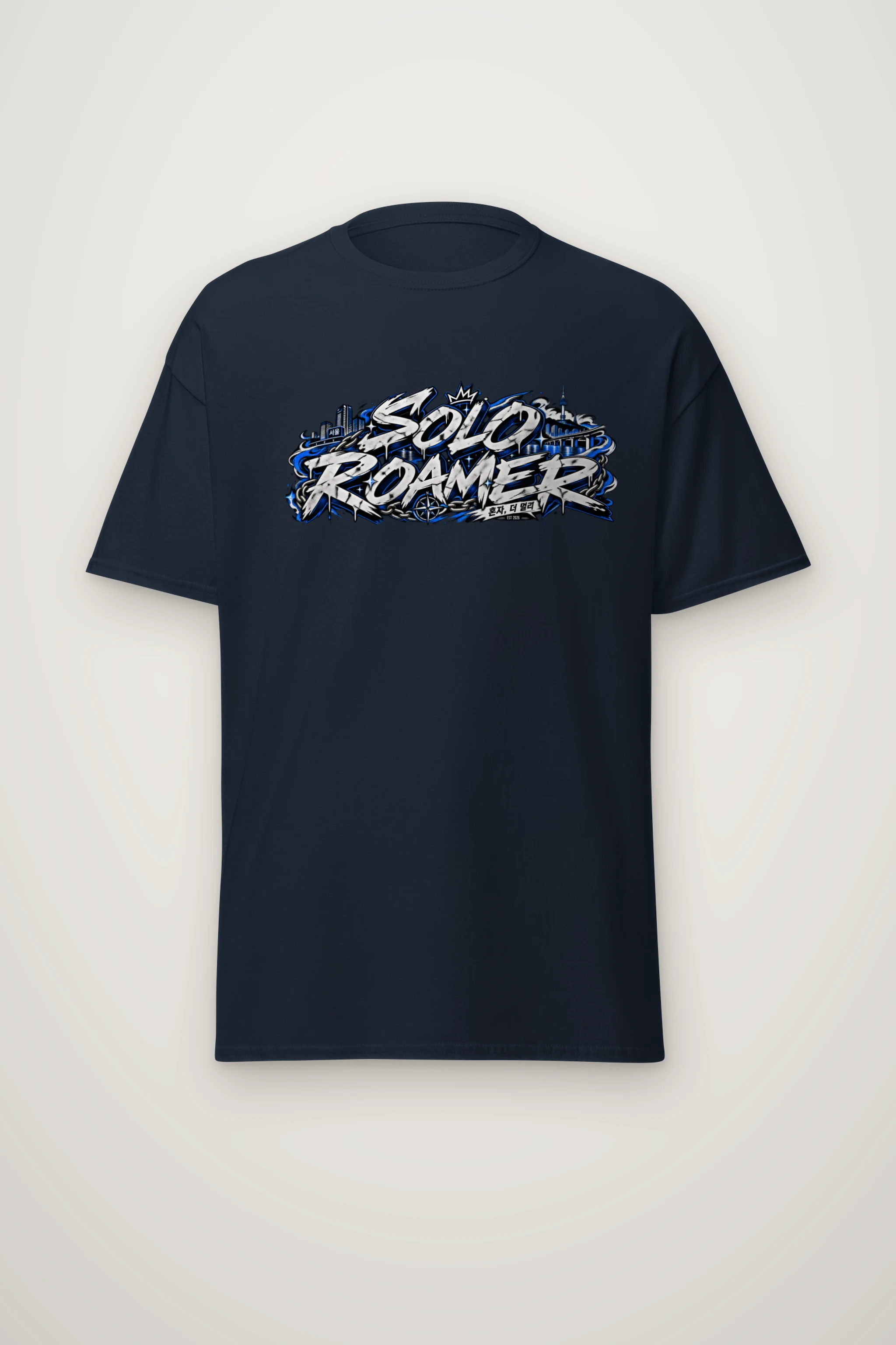 "Solo Graffiti Traverse" Heavyweight Unisex Crewneck T-shirt