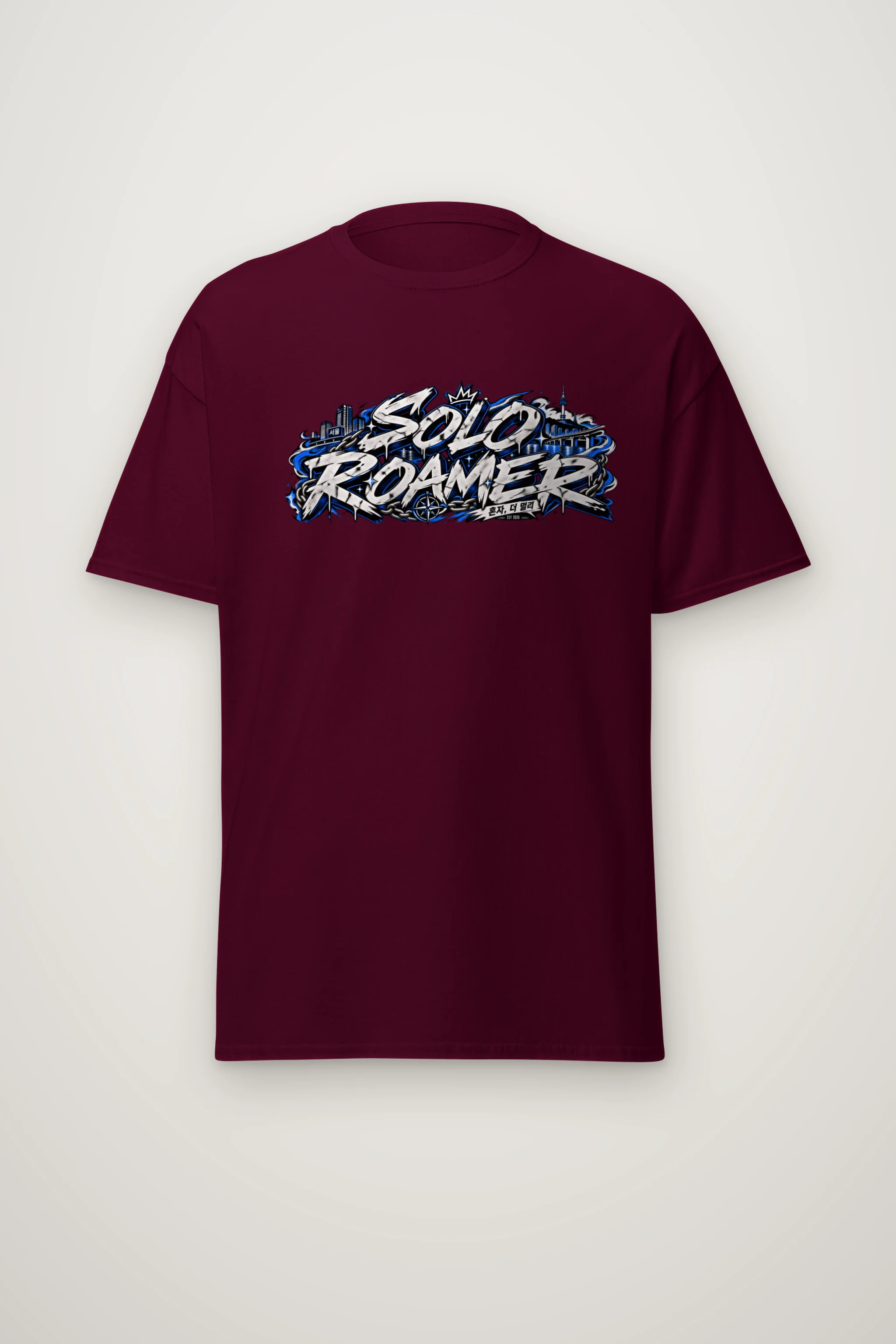 "Solo Graffiti Traverse" Heavyweight Unisex Crewneck T-shirt