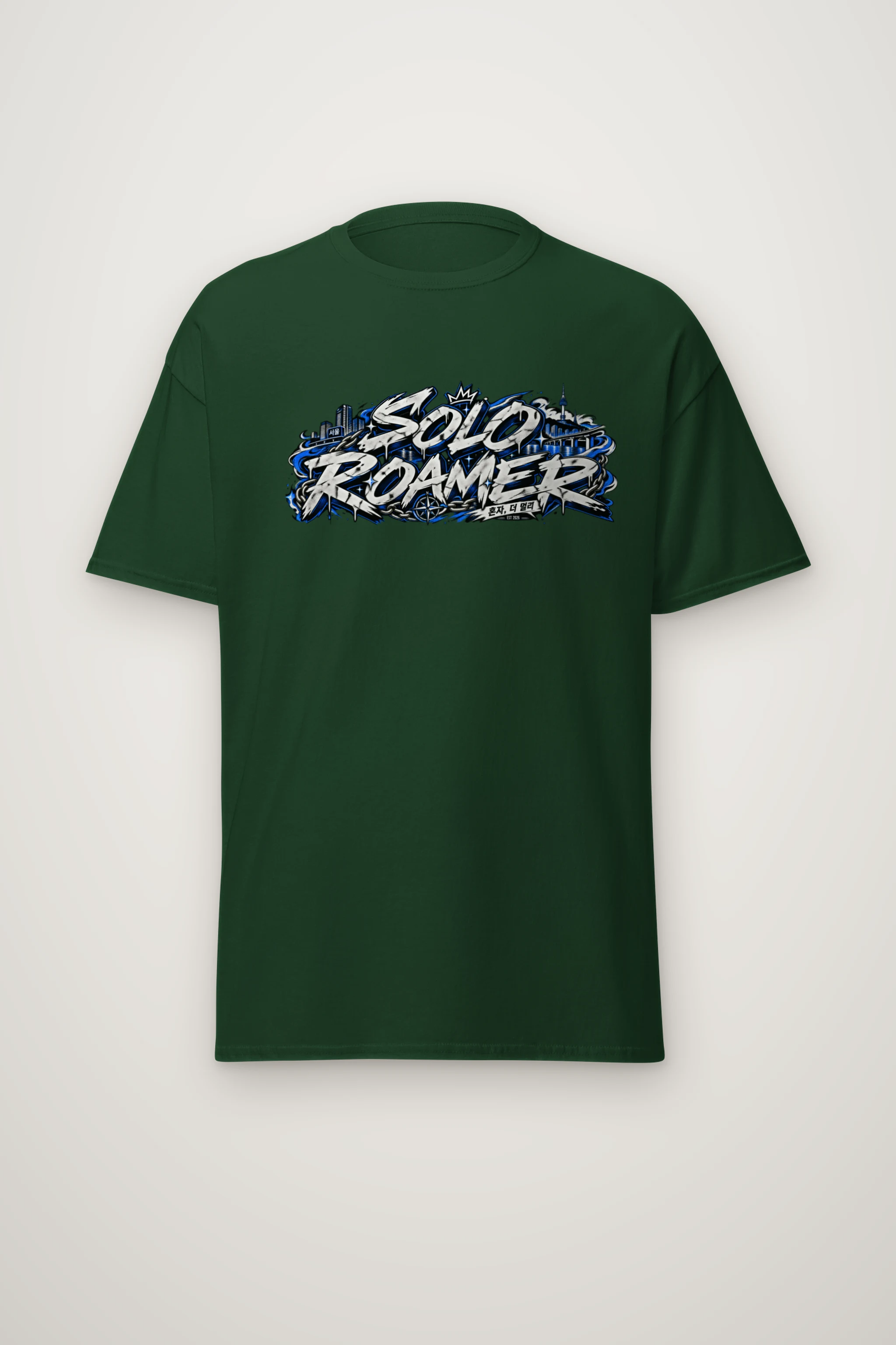 "Solo Graffiti Traverse" Heavyweight Unisex Crewneck T-shirt