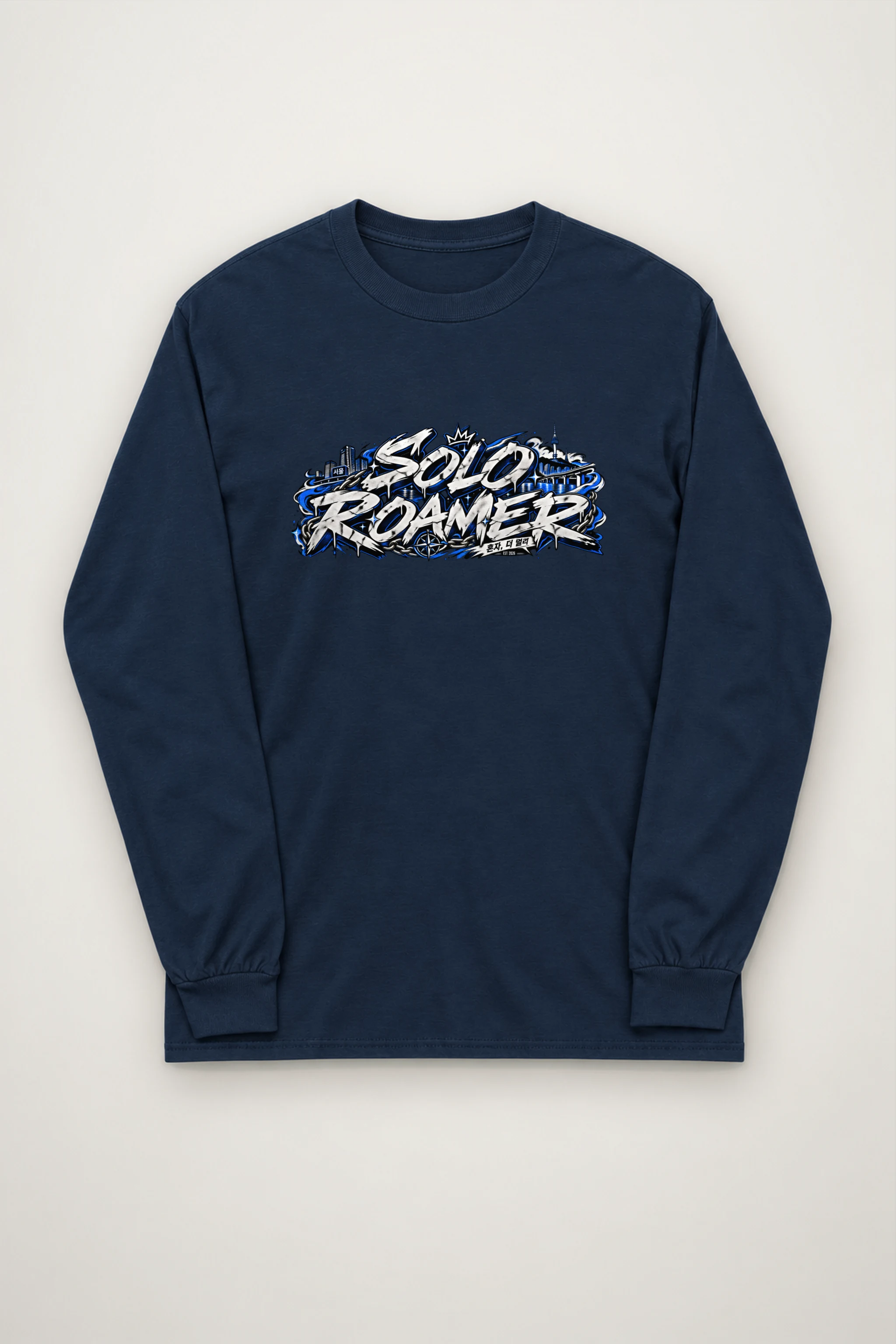 "Solo Roamer Seoul Graffiti" Unisex Longsleeve T-shirt