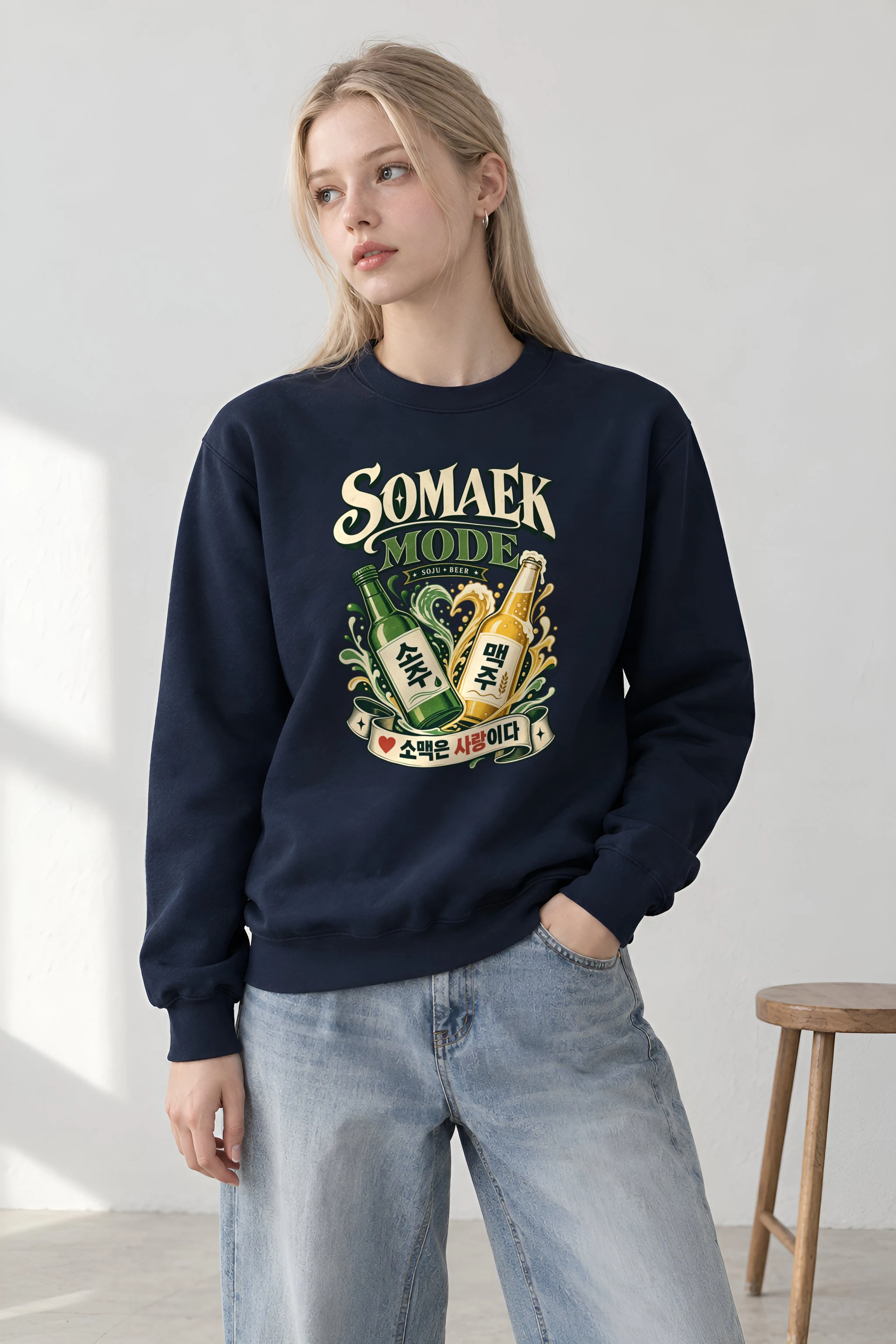 "Somaek Mode" Unisex Crewneck Sweatshirt