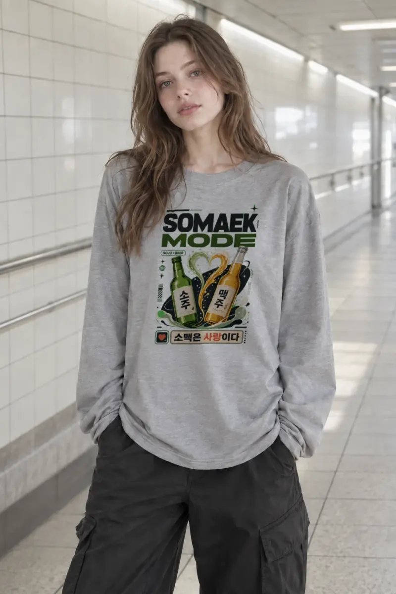 “Somaek Mode” Unisex Longsleeve T-shirt | Gildan 2400