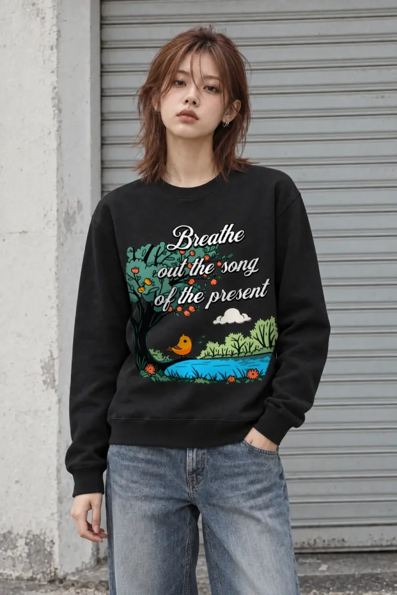 "Song Of The Present" Heavy Blend Unisex Crewneck Sweatshirt