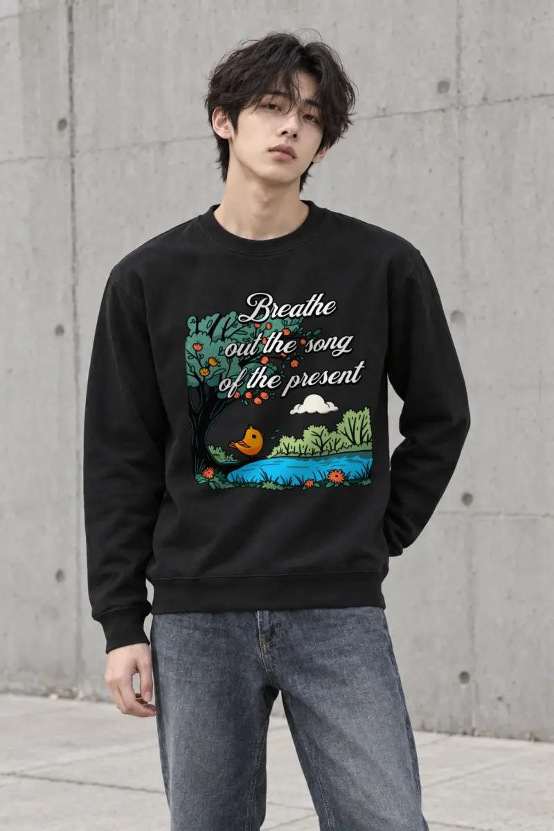 "Song Of The Present" Heavy Blend Unisex Crewneck Sweatshirt