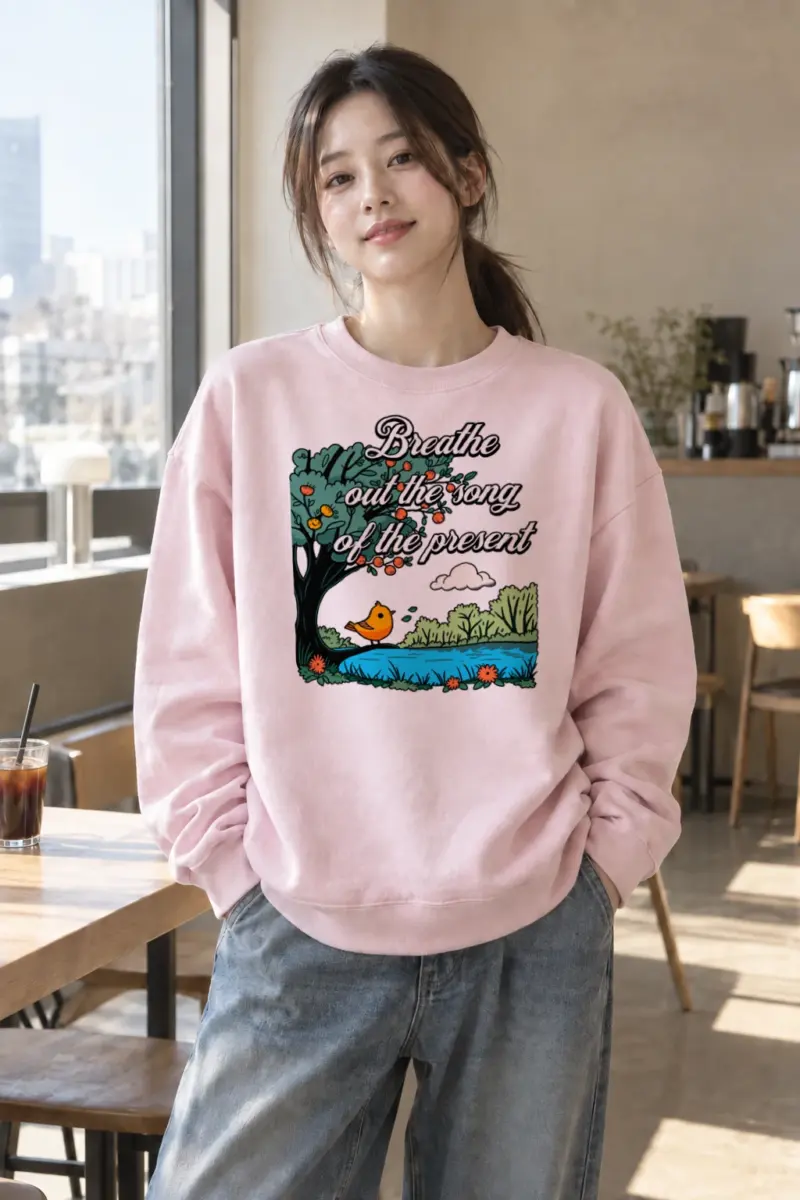 "Song Of The Present" Heavy Blend Unisex Crewneck Sweatshirt | Gildan 18000