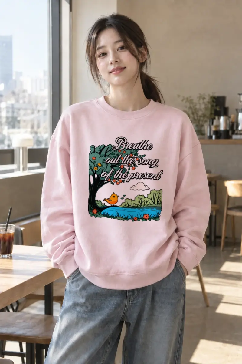 "Song Of The Present" Heavy Blend Unisex Crewneck Sweatshirt | Gildan 18000