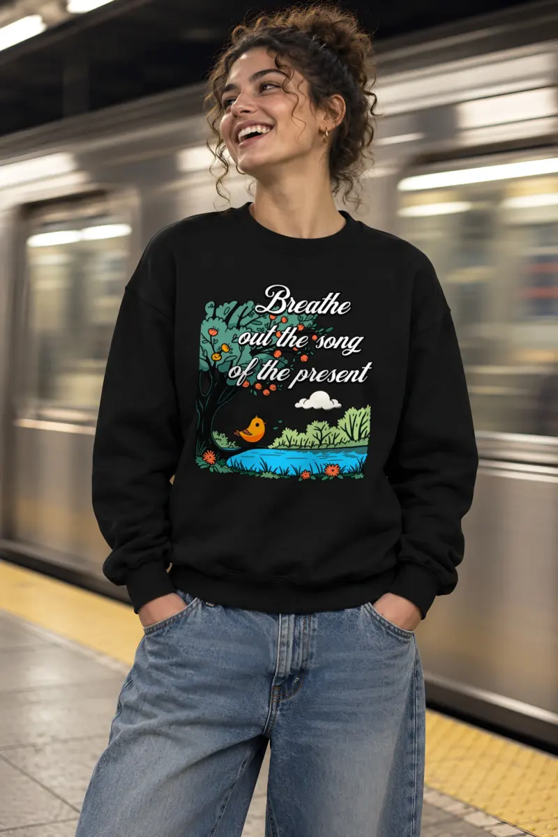 "Song Of The Present" Heavy Blend Unisex Crewneck Sweatshirt