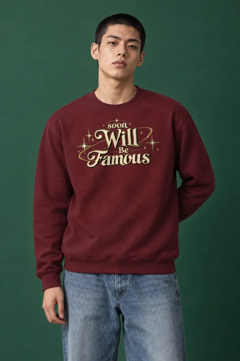 "Soon Will Be Famous" Heavy Blend Unisex Crewneck Sweatshirt | Gildan 18000