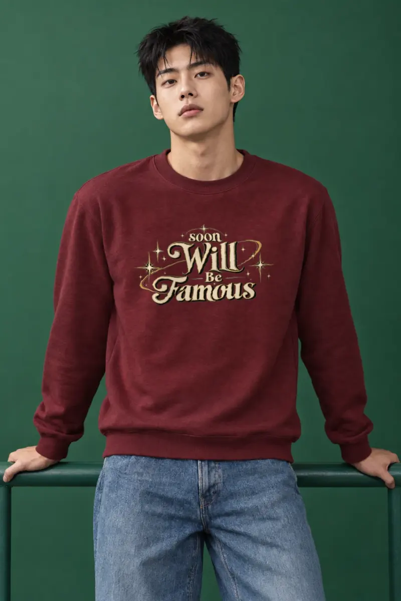 "Soon Will Be Famous" Heavy Blend Unisex Crewneck Sweatshirt