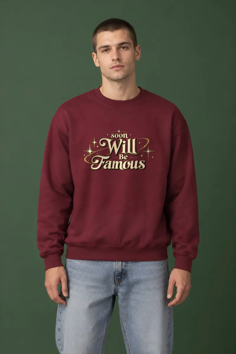 "Soon Will Be Famous" Heavy Blend Unisex Crewneck Sweatshirt
