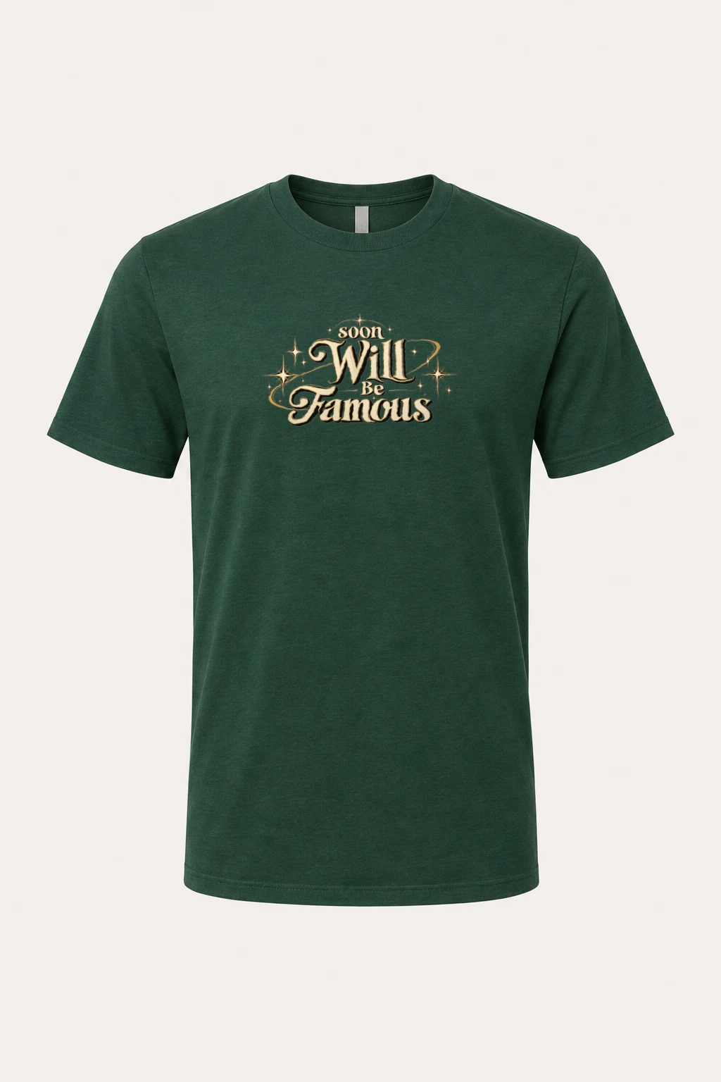 "Soon Will Be Famous" Heavyweight Unisex Crewneck T-shirt | Gildan 5000