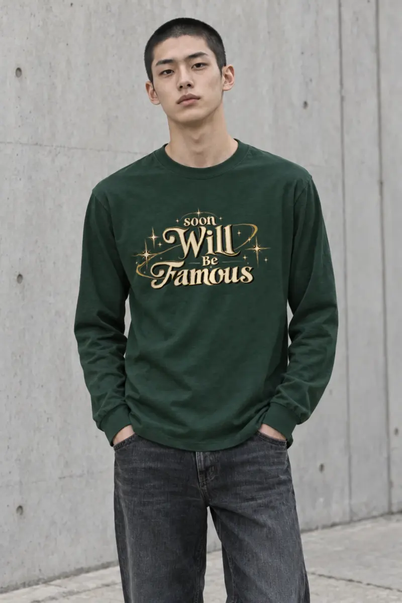"Soon Will Be Famous" Unisex Longsleeve T-shirt | Gildan 2400