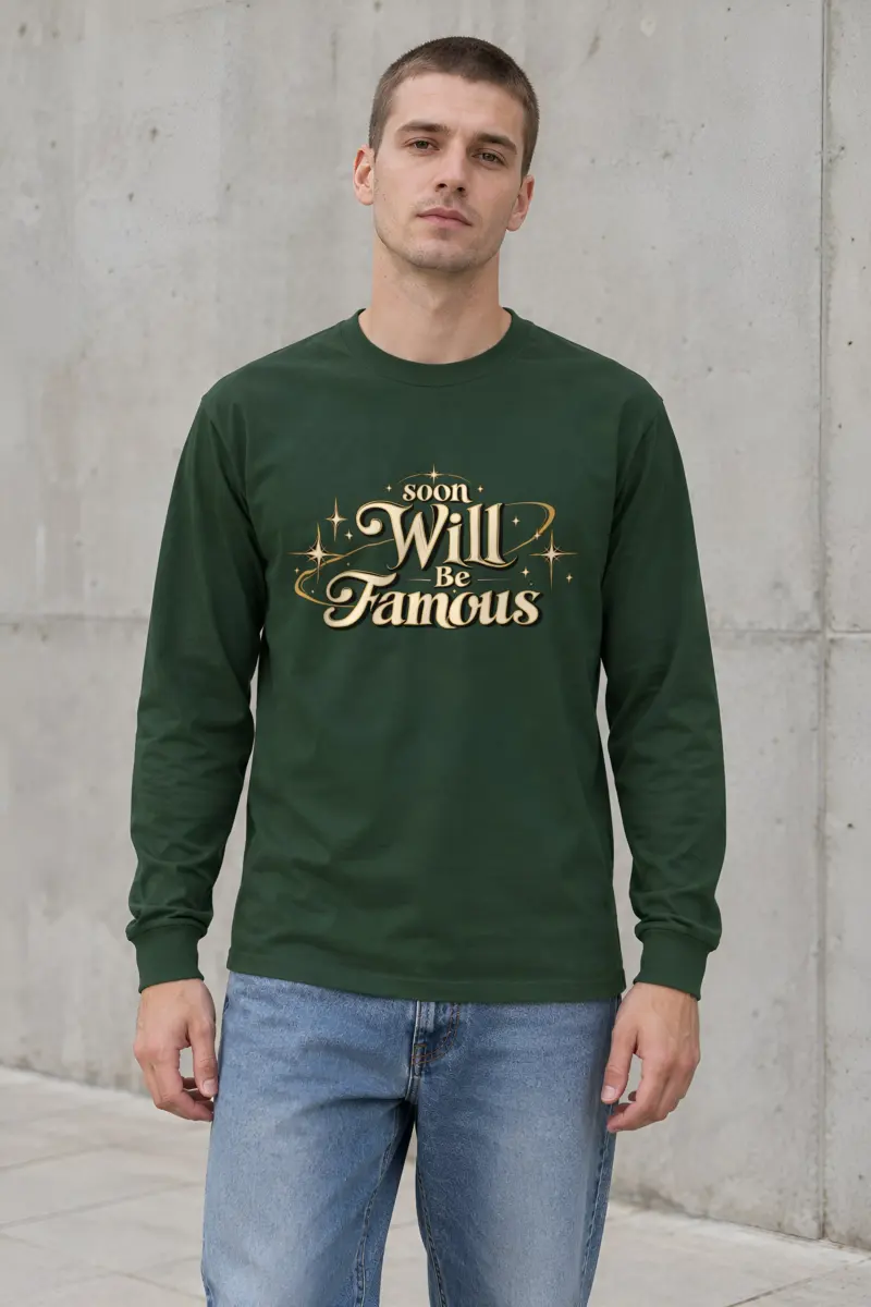"Soon Will Be Famous" Unisex Longsleeve T-shirt