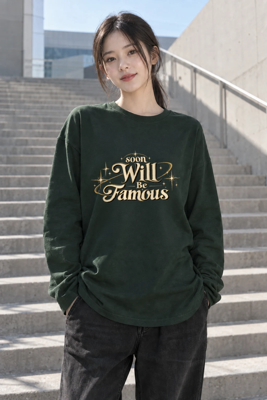 "Soon Will Be Famous" Unisex Longsleeve T-shirt | Gildan 2400