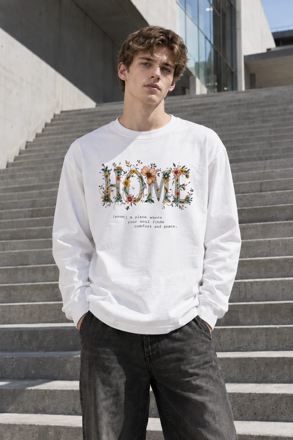 "Soul Finds Comfort" Unisex Longsleeve T-shirt | Gildan 2400