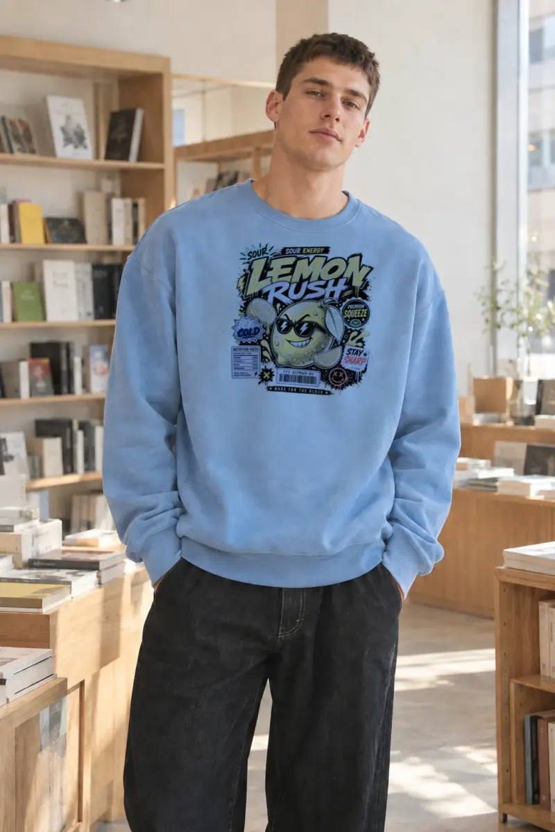 "Sour Energy" Heavy Blend Unisex Crewneck Sweatshirt | Gildan 18000