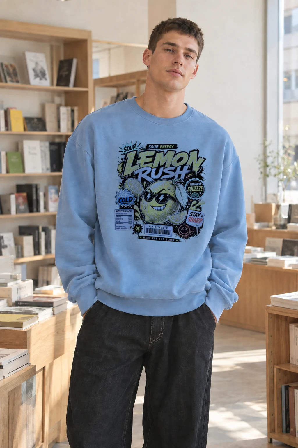 "Sour Energy" Heavy Blend Unisex Crewneck Sweatshirt | Gildan 18000