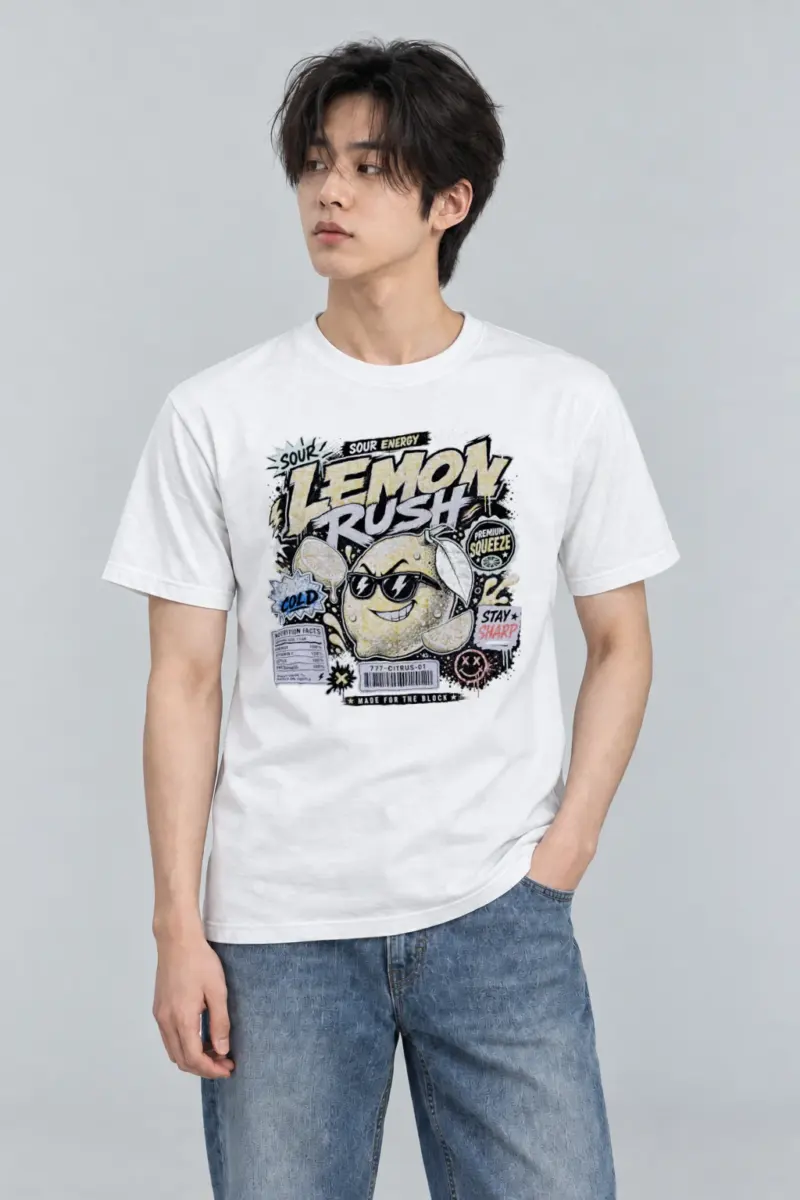 "Sour Energy" Heavyweight Unisex Crewneck T-shirt