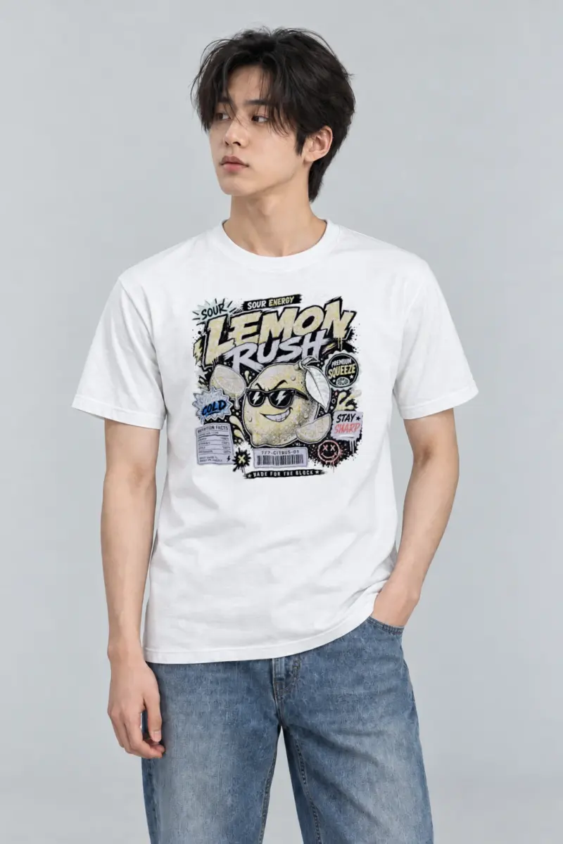 "Sour Energy" Heavyweight Unisex Crewneck T-shirt