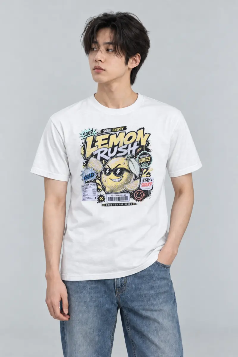 "Sour Energy" Heavyweight Unisex Crewneck T-shirt