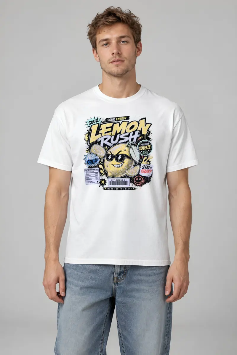 "Sour Energy" Heavyweight Unisex Crewneck T-shirt