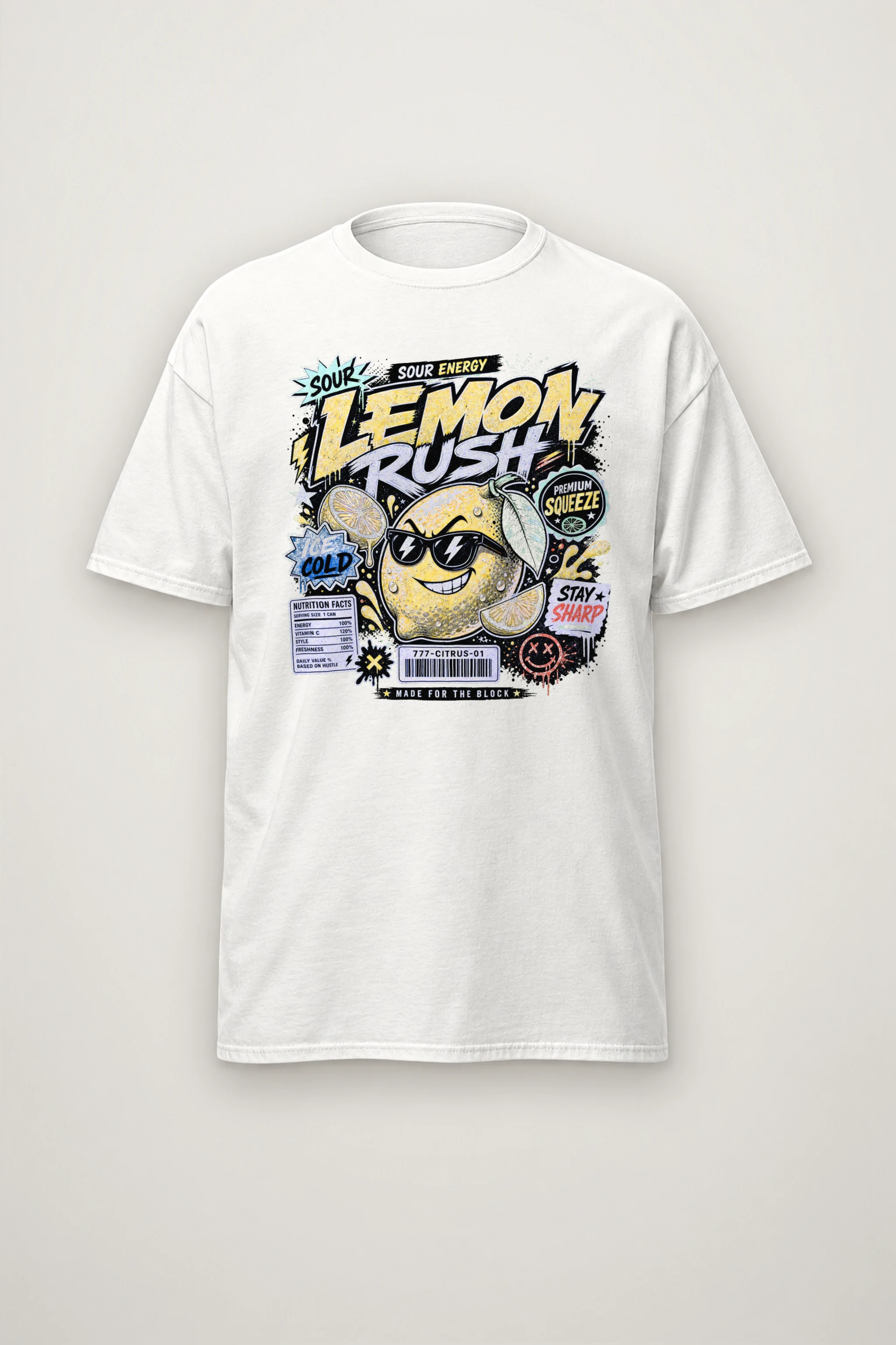"Sour Energy" Heavyweight Unisex Crewneck T-shirt