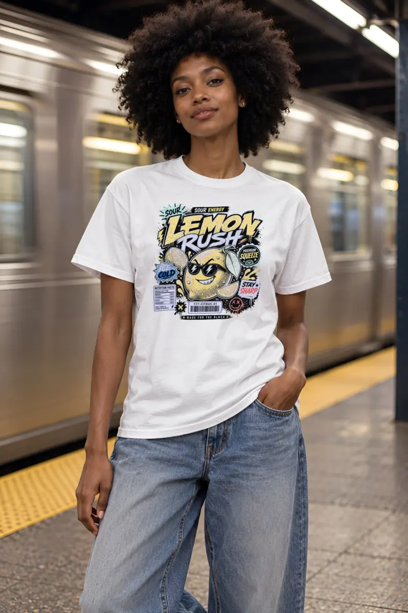"Sour Energy" Heavyweight Unisex Crewneck T-shirt