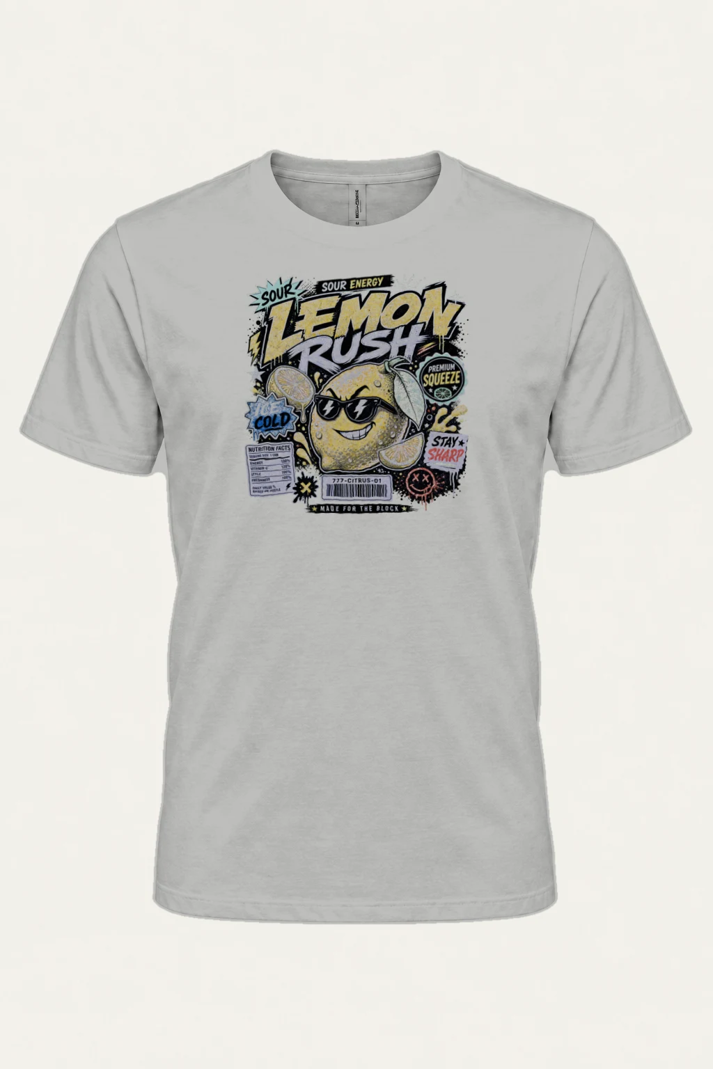 "Sour Energy" Heavyweight Unisex Crewneck T-shirt | Gildan 5000
