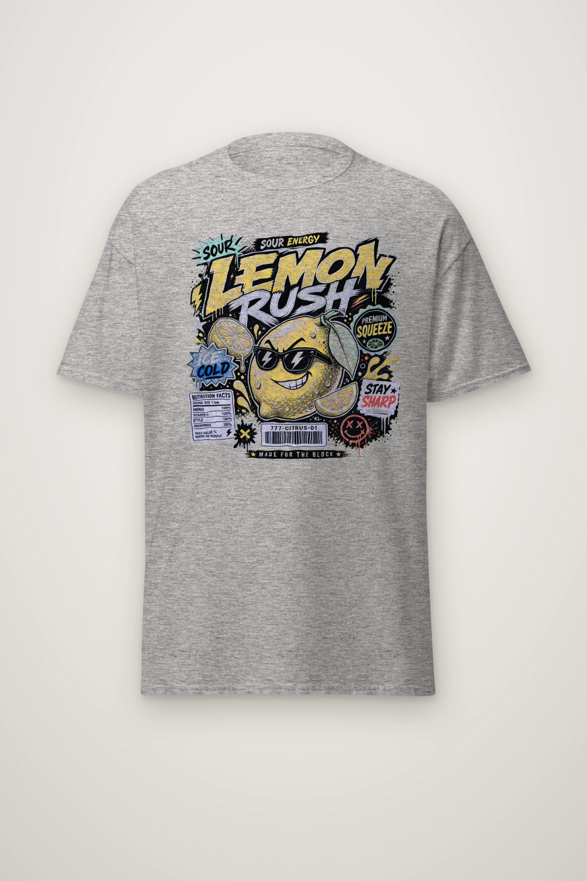 "Sour Energy" Heavyweight Unisex Crewneck T-shirt