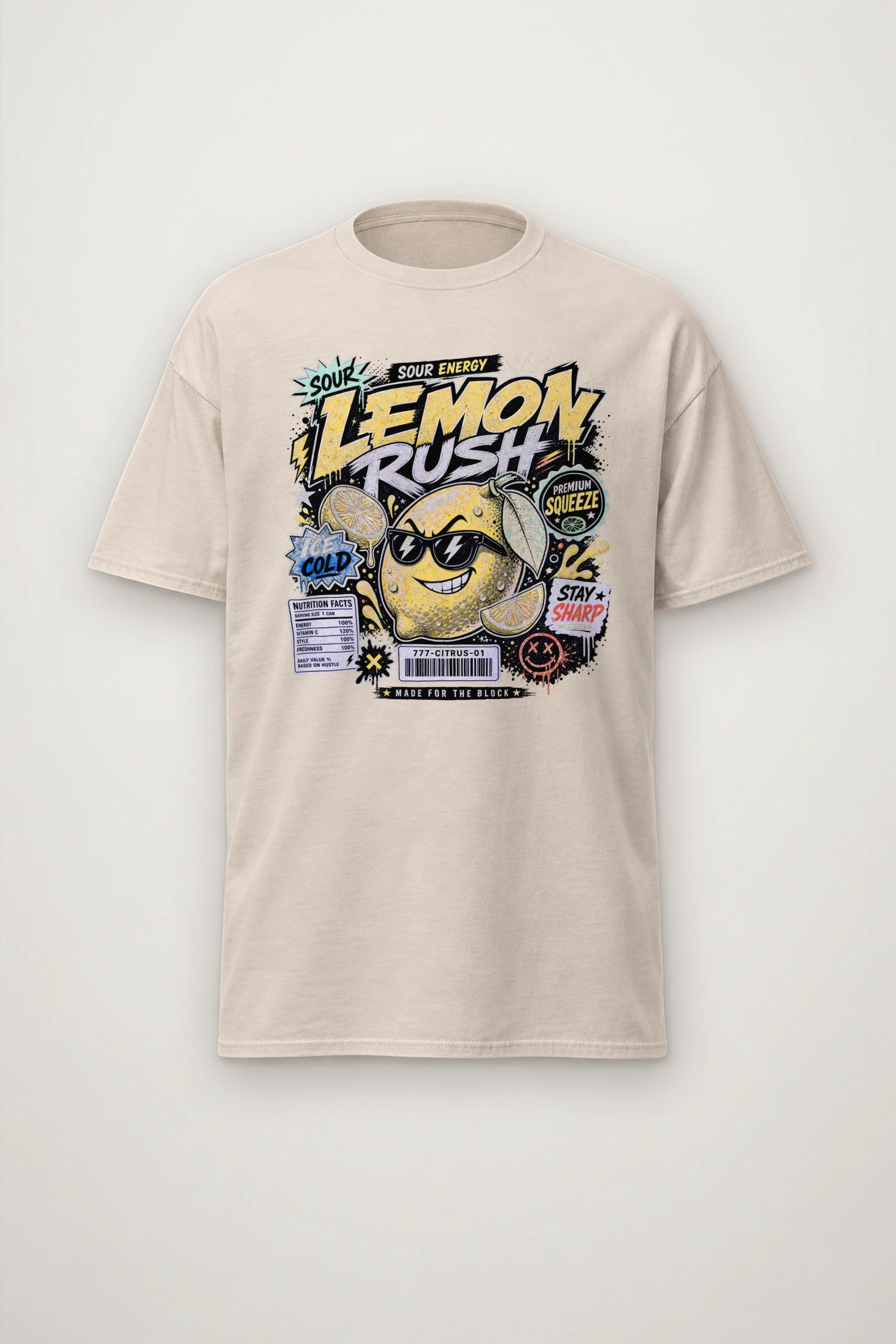 "Sour Energy" Heavyweight Unisex Crewneck T-shirt