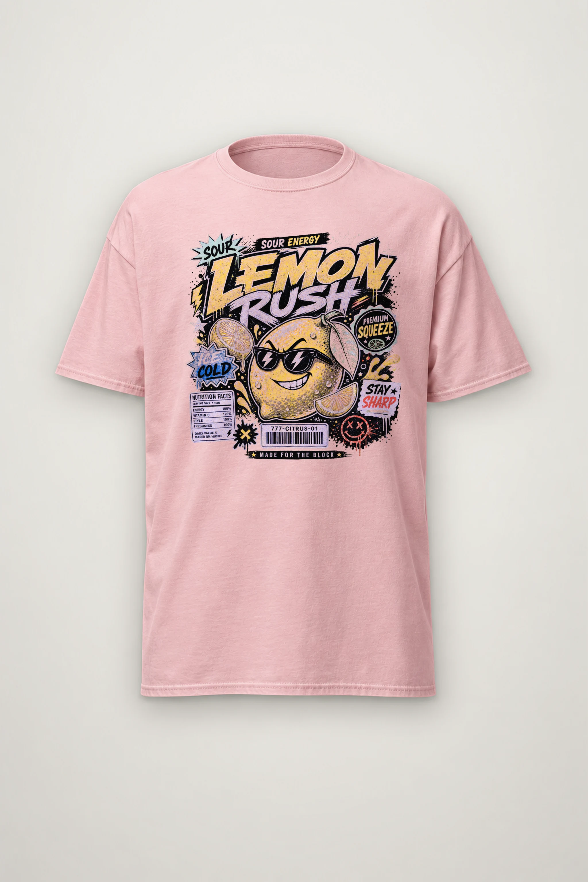 "Sour Energy" Heavyweight Unisex Crewneck T-shirt