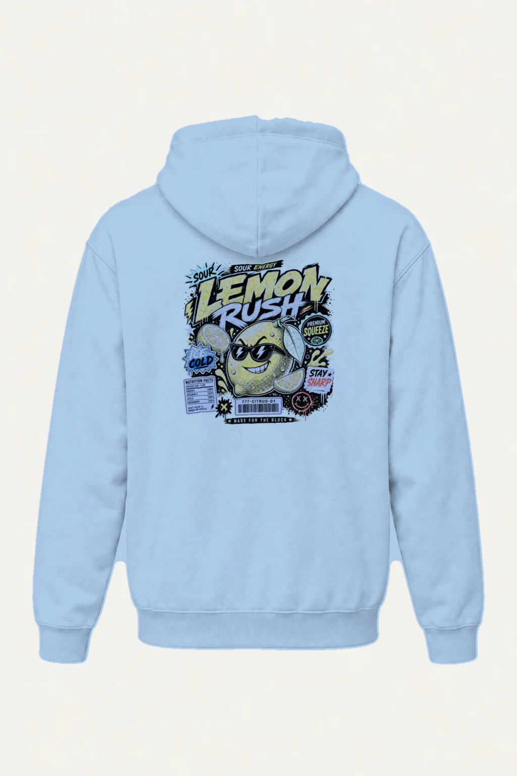 "Sour Energy Lemon" Heavy Blend Unisex Pullover Hoodie | Gildan 18500