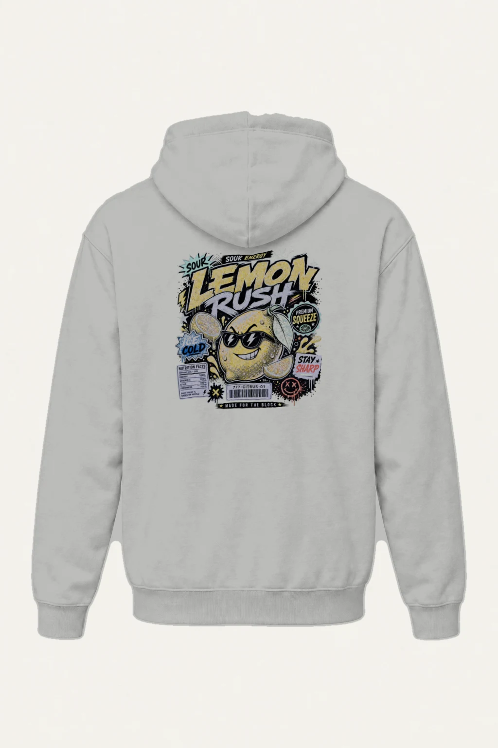 "Sour Energy Lemon" Heavy Blend Unisex Pullover Hoodie | Gildan 18500