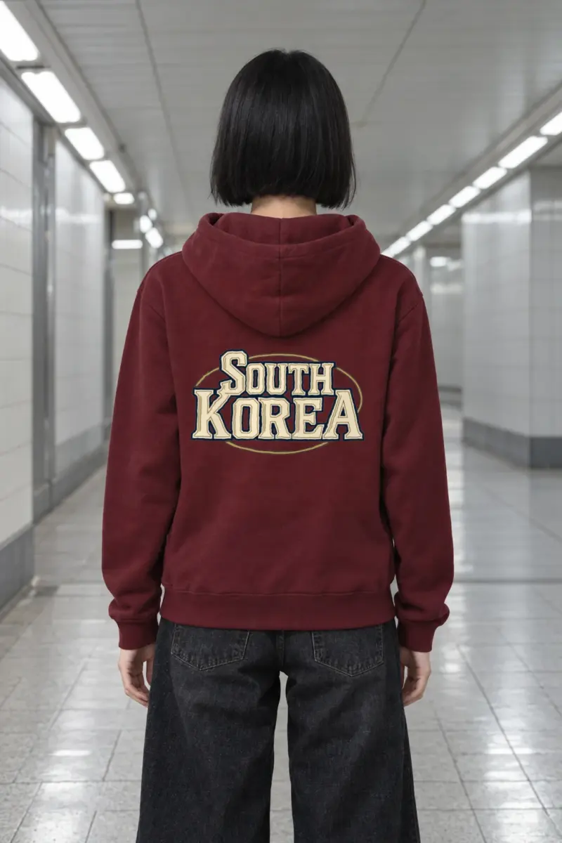 "South Korea Collegiate" Heavy Blend Unisex Pullover Hoodie