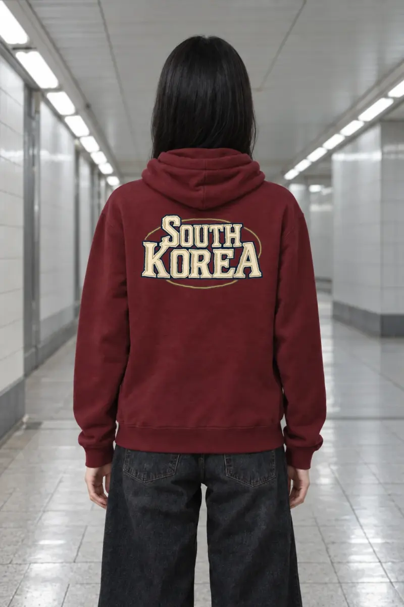 "South Korea Collegiate" Heavy Blend Unisex Pullover Hoodie