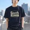 "South Korea Collegiate" Heavyweight Unisex Crewneck T-shirt | Gildan 5000