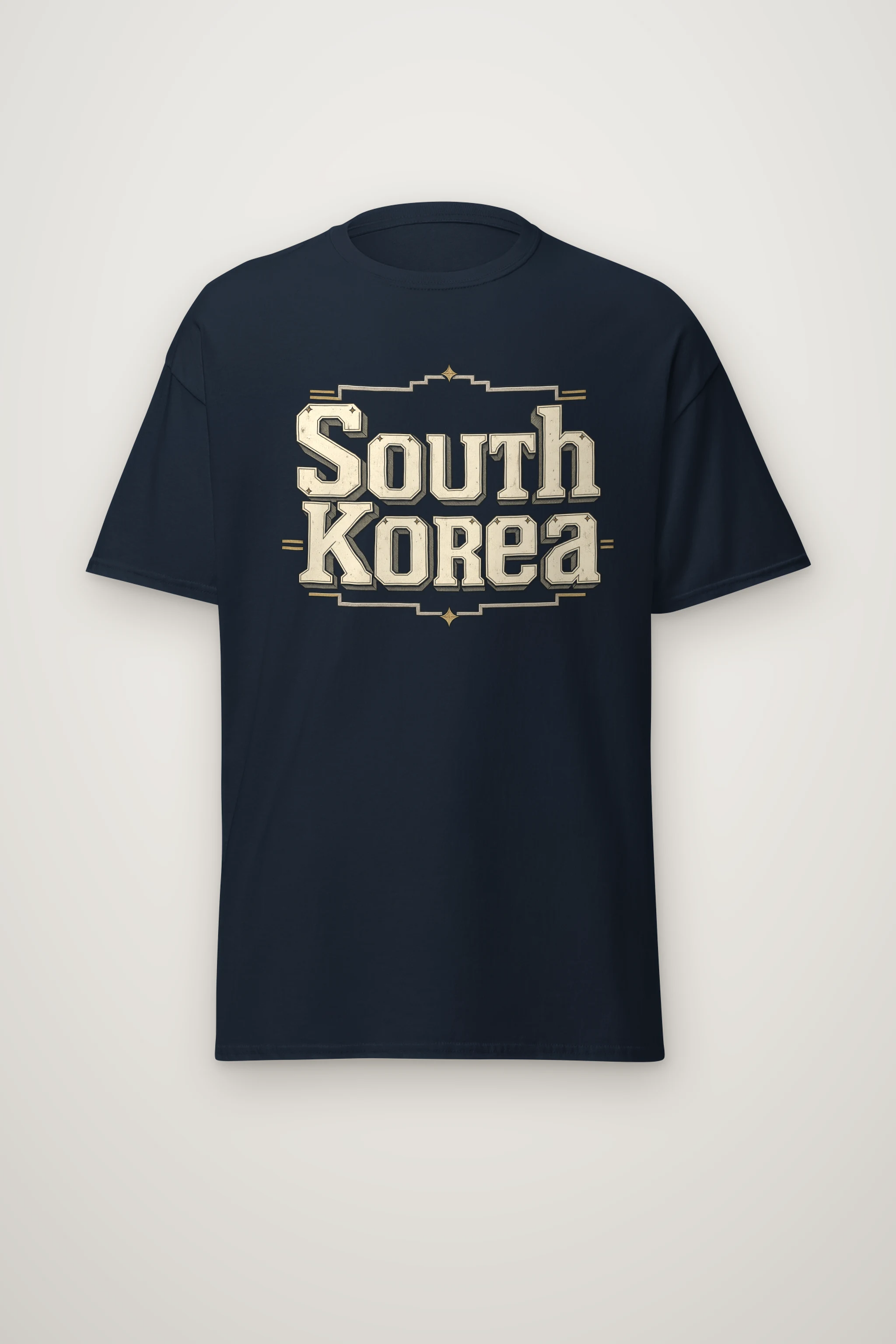 "South Korea Collegiate" Heavyweight Unisex Crewneck T-shirt