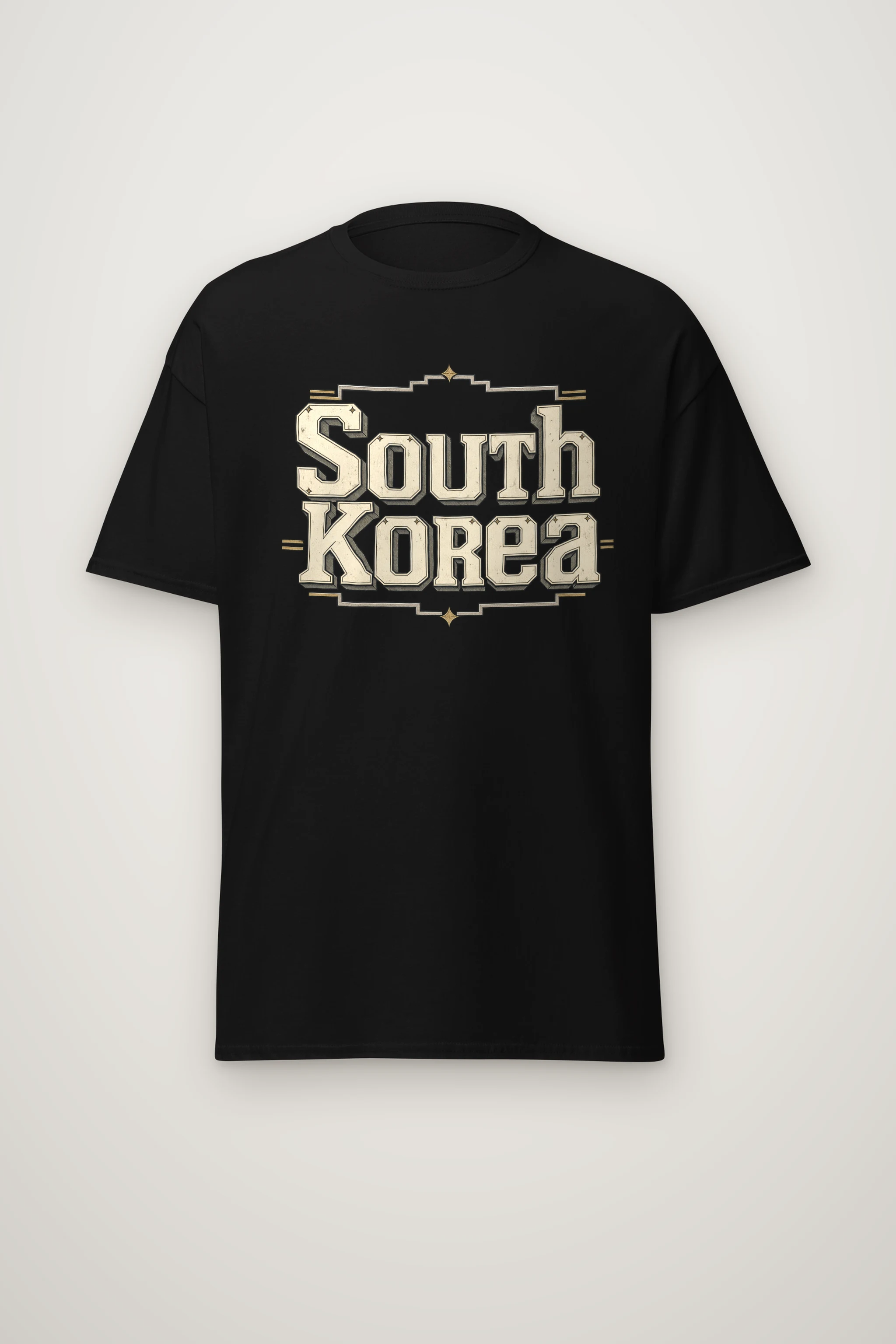 "South Korea Collegiate" Heavyweight Unisex Crewneck T-shirt