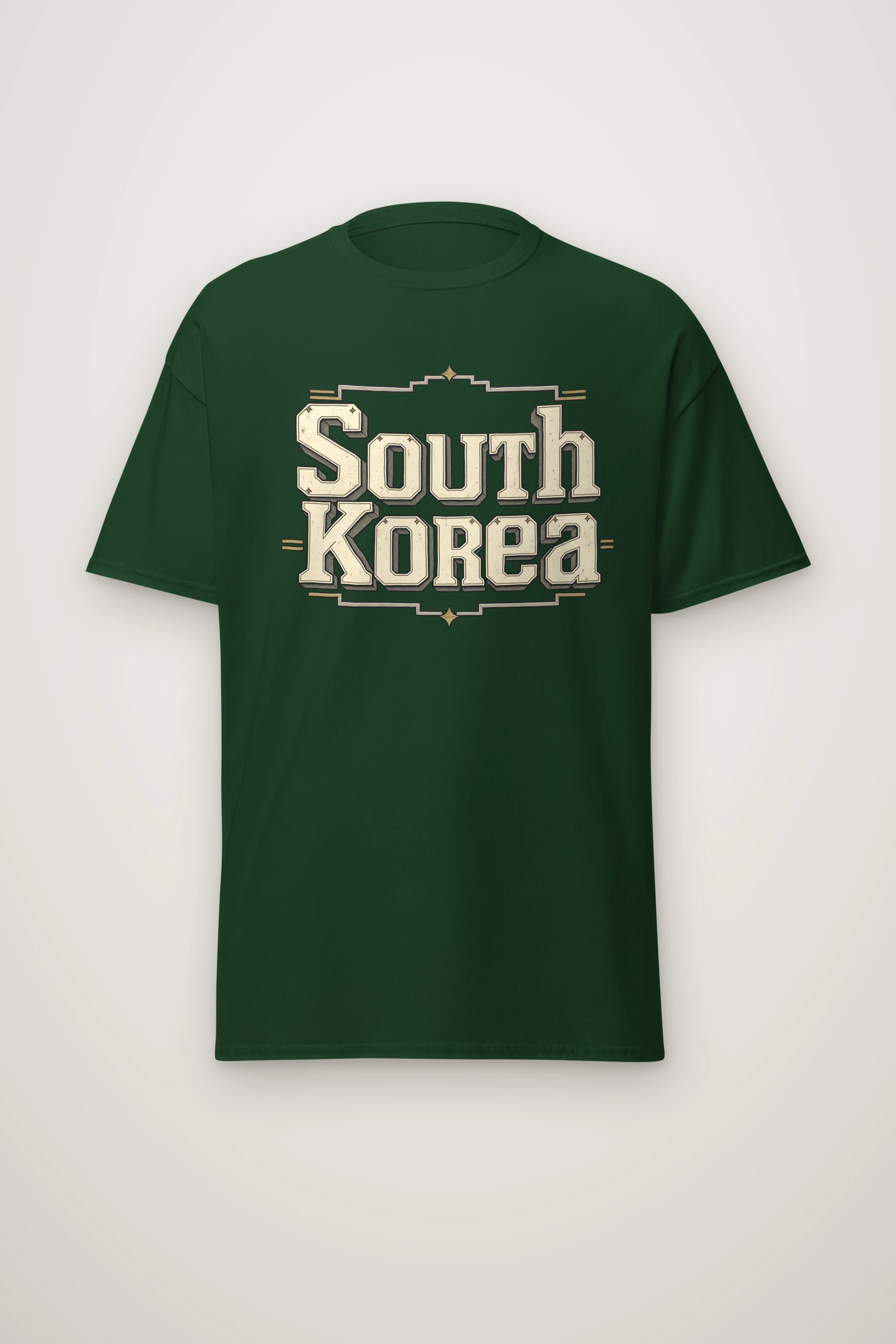 "South Korea Collegiate" Heavyweight Unisex Crewneck T-shirt