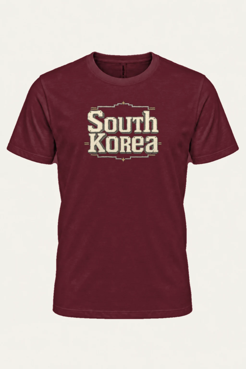 "South Korea Collegiate" Heavyweight Unisex Crewneck T-shirt | Gildan 5000