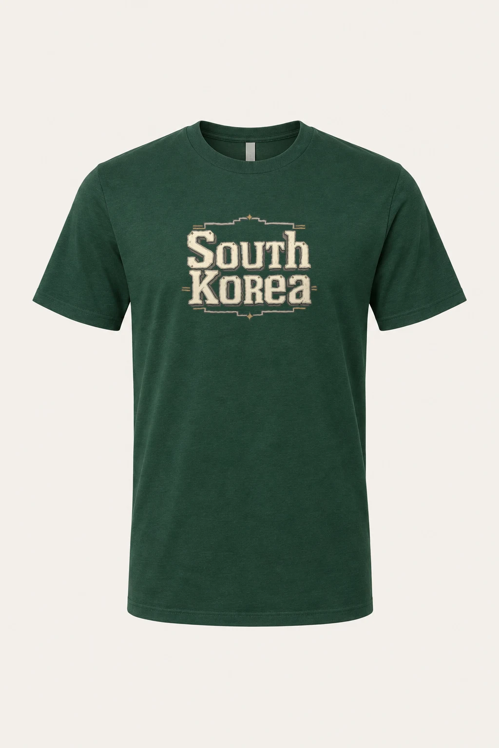 "South Korea Collegiate" Heavyweight Unisex Crewneck T-shirt | Gildan 5000